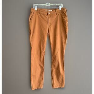 Carhartt Rugged Flex Canvas Work Pants Brown Carpenter Utility Relaxed Fit Sz 10